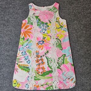 Lilly Pulitzer Pink Floral Kids Casual Dress